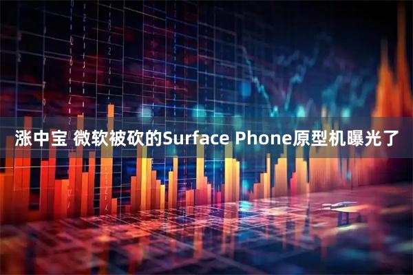 涨中宝 微软被砍的Surface Phone原型机曝光了